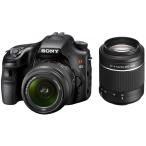 SONY беззеркальный однообъективный α65 двойной zoom линзы комплект DT 18-55mm F3.5-5.6 SAM+DT 55-200mm F4-5.6 SAM SLT-A65VY