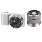 SONY（ソニー）α NEX-3 ダブルレンズキット（16mm, 18-55mm）NEX-3D/W ホワイト