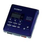 SONY Sony MZ-R55 голубой портативный MD магнитофон (MDLP не соответствует / запись / воспроизведение двоякое применение машина / запись повторный /MD Walkman )
