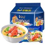康師傅 鮮蝦魚板面 中華インスタントラーメン 焼き牛肉入り 5食セット 海鮮面