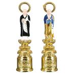 仏像 京型両大師 法然上人 善導大師 木製 彩色 4.5寸 浄土宗用 爆買