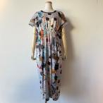 【40％OFF SALE】アルベロベロ(Alberobello)オレボレブラDog&Catプリント ワンピース（グレー）【2025 SPRING COLLECTION】送料無料