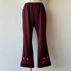 【40％OFF SALE】アルベロベロ(Alberobello)オレボレブラぶたさんデザイン ポンチ生地パンツ（ボルドー）【2025 SUMMER COLLECTION】送料無料