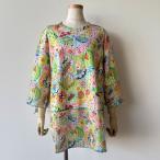 ショッピングSALE品 【30％OFF SALE】アルベロベロ(Alberobello)オレボレブラぶたさん＆フラワープリント チュニック（カラフル）【2025 AUTUMN COLLECTION】送料無料