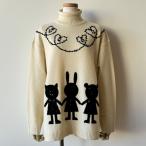 ショッピングSALE品 【40％OFF SALE】アルベロベロ(Alberobello)オレボレブラぶたさんニードル刺繍＆コード刺繍 プルオーバー （生成）【2024 WINTER COLLECTION】送料無料