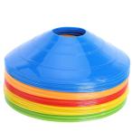 BiAnYC マーカーコーン カラーコーン マーカーディスク サッカー 全5色 （各色5個）25枚セット 収納袋付き