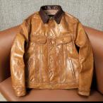 レザージャケットメンズ革ジャン山羊...