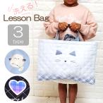 手提げバッグ  小学生 レッスンバッグ 習い事バッグ サブバッグ ピアノ おけいこバッグ シマエナガ グラデーション くすみカラー 女の子 水色 ねこ しまえなが