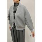 秋冬値下げ【ローブ/パシオーネ/梅春物/546908/30%OFF】ポリレーヨンダンボールＶネック袖口・裾リブニット切替バックロング＆コクーンブルゾン/sps/1i11b771xx