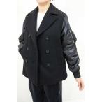  осень-зима SALE[si-+/K58502/40%OFF]. шерсть одиночный melt n выполненный в строгом стиле двойной 6. жакет + рукав кожа Like твердый атлас манжеты ребра вязаный /C+/sps/1i11/1i12b452xx