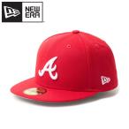 ニューエラ 59FIFTY MLB Scarlet アトランタ・ブレー