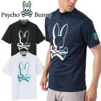 サイコバニーゴルフ NEON BUNNY モックネック Tシャツ メンズ 2023秋冬 ゴルフウェア GF228