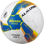 ミカサ MIKASA サッカー4号貼り 検定球 青/黄 FT451B-BLY FT451BBLY