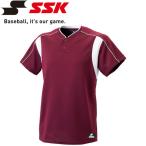 エスエスケイ SSK 野球 2ボタンベースボールTシャツ メンズ・ユニセックス BW2080-2210 メール便配送