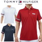 トミーヒルフィガー ゴルフ シグネチャーストライプ 半袖ポロシャツ メンズ 2024春夏 ゴルフウェア THMA415
