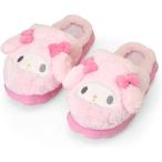 ショッピングマイメロディ マイメロディ　マイメロ　フェイス形　スリッパ スリッパ サンダル　ルームシューズ　EVA ソール