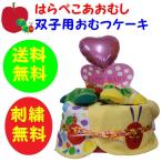 おむつケーキ はらぺこあおむし 双子用 383 名入れ刺繍