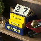 ダルトン デスクトップ カレンダー DULTON アンティーク風 118-339 DULTON DESKTOP CALENDAR ブルー イエロー 卓上カレンダー