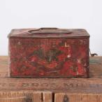 tin box жестяная банка коробка место хранения inserting предмет античный Vintage America смешанные товары модный in пыль настоящий 