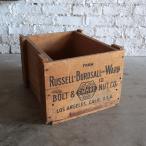  Vintage дерево коробка дерево box место хранения wood box Russell burdsall and ward гараж дисплей America in пыль настоящий 