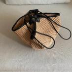 ショッピングストローバッグ ストローかごバッグ レディース 2WAY ショルダー