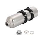 ショッピングバンド one+lifestyle バイク用 予備ガソリンタンク エマージェンシー 1.5L 携行缶 ステンレス製 固定バンド付属 ツーリング 汎用