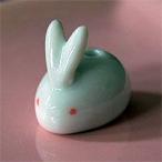 .. Япония .. керамика . тарелка & заяц .. розовый ... керамика 