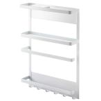 （オススメ）山崎実業 YAMAZAKI マグネット冷蔵庫サイドラック タワー ホワイト 2744 49032080274