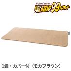 2025年リニューアル ゼンケン Zenken ZC-10SM 電磁波99％カット 電気ホットカーペット 1畳用 本体+カバーセット モカブラウン 182×85cm