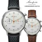 Åkerfalk オーカーフォーク クロノグラフ腕時計  ホワイト 12H/24H表示時計 スウェーデン 60'sヴィンテージデザイン アナログ ウォッチ