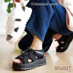 50%OFF スポーツサンダル レディース バックベルト 厚底 ボリューム プラットフォーム 軽量 歩きやすい スタイルアップ 夏 リゾート 旅行 韓国 原宿 3e