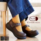 ショッピングラウンドトゥ Nuts world ナッツワールド ストラップシューズ 厚底 靴 レディース ベルト ローリング ウエッジソール ラウンドトゥ かわいい 4e