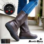 North Date North Date боты средний длина женский pekosW рукоятка шиповки водостойкий жизнь водонепроницаемый тепловое хранение теплоизоляция антибактериальный Flat . скользить защищающий от холода Hokkaido 3e зима снег 