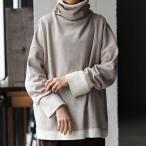 トップス レディース プルオーバー 長袖 スウェット 綿100 綿 裏毛・メール便不可