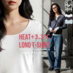 ショッピングメール ヒートロングTシャツ +3.3℃ レディース トップス・80ptメール便可