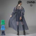 モノグラム柄 シアーワンピース レディース ロング 送料無料・500ptメール便可