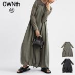 メッシュ切替 ワンピース レディース ロング 長袖 送料無料・100ptメール便可