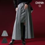 レイヤード風 プリーツスカート レディース ボトムス 送料無料・ メール便不可