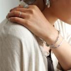 アクセ送料無料 2連 ブレスレット レディース チェーン 重ね付け風 上品・再再販。30ptメール便可