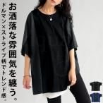 ドルマントップス レディース Tシャツ トップス 半袖 送料無料・100ptメール便可