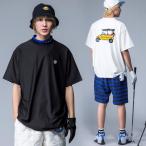 ショッピング半袖トップス プリント ロゴ 大人気！一部カラー/サイズ再入荷予定あり！ANTIQUA GOLF×STCH バックデザインTシャツ メンズ 送料無料・再販。100ptメール便可【Z】