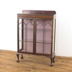  Cross замена обивки settled витрина 52129 мяч Anne череп - нога . очарование полка витрины книжный шкаф дисплей шкаф 1920 год примерно Англия античный мебель 