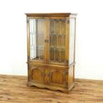  витрина ширина 99× внутри 47× высота 156cm боковая сторона тоже витражное стекло Англия дисплей полка витрины античный Flex 59126