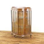  античный витрина кошка ножек грецкий орех. прекрасный . глаз уникальность. ..... дизайн элегантный . впечатление коричневый ina шкаф Англия 80243