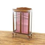  античный Cross замена обивки settled витрина немного ширина длина ширина 81cm мяч Anne череп u foot . прекрасный полка витрины коричневый ina шкаф Британия 80244