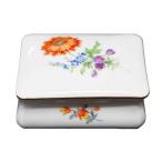  Meissen MEISSEN крышка имеется person форма бардачок .. цветок цветок документ золотая краска jue Reebok s сладости - box t-090