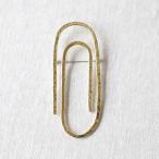 夏の日の２０２５ＳＡＬＥ　真鍮　Brass　ペーパー クリップ 　大きなブローチ　ピン　ゴールド　ゼムクリップ Q34A