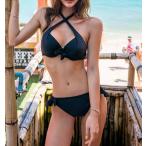 クロスホルターネック水着ビキニスイ...