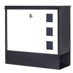 Jssmst(jes коврик ) mail box post большой почтовый ящик Family post закрытие ключом тип металлический газета получить (HPB911- белый цвет )