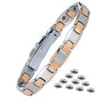 10粒 ?度99.999% メンズ ブレスレットタングステンスチール ゲルマニウム 色あせない 静電気除去 ブレスレットあなたの健康を改善し、疲労を和